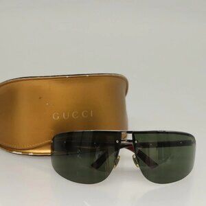 GUCCI Sunglasses Metal Gold Auth